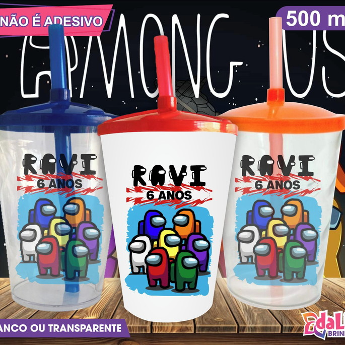 Imagem 1 - Copo Twister Personalizado Among Us Mod. 3 - 500 ml