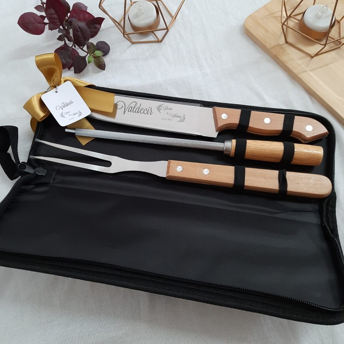 Imagem 5 - Kit Churrasco 3 Peças - 143283 - Casamento -pai dos Noivos