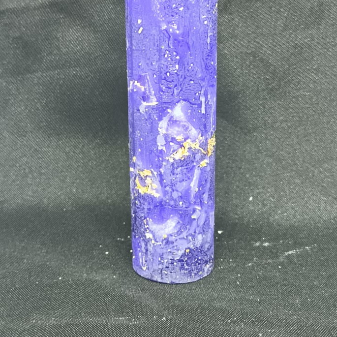 Imagem 1 - Kit com 3 Mini Velas Flocada com Ervas - Limpeza - Violeta