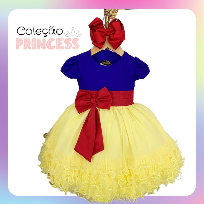 Imagem 1 - Vestido Branca de Neve 1 a 3 Anos