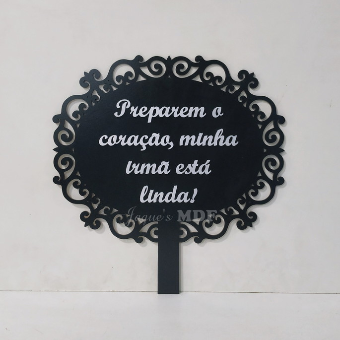 Imagem 2 - Placa com Cabo e Texto Personalizado