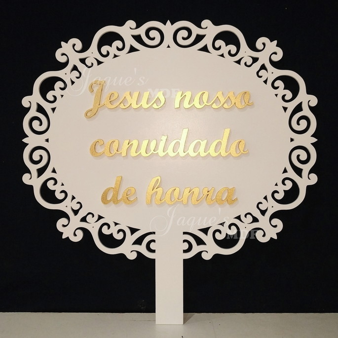 Imagem 1 - Placa com Cabo e Texto Personalizado