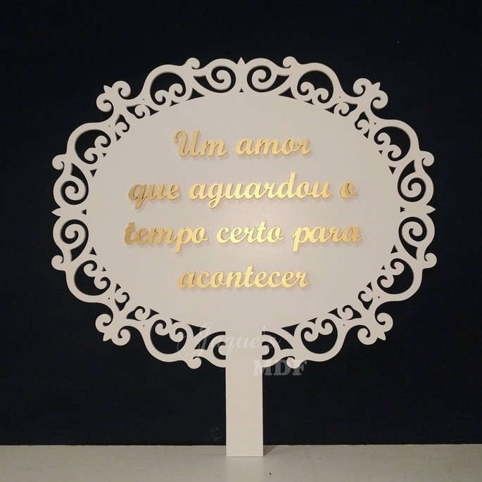 Imagem 5 - Placa com Cabo e Texto Personalizado