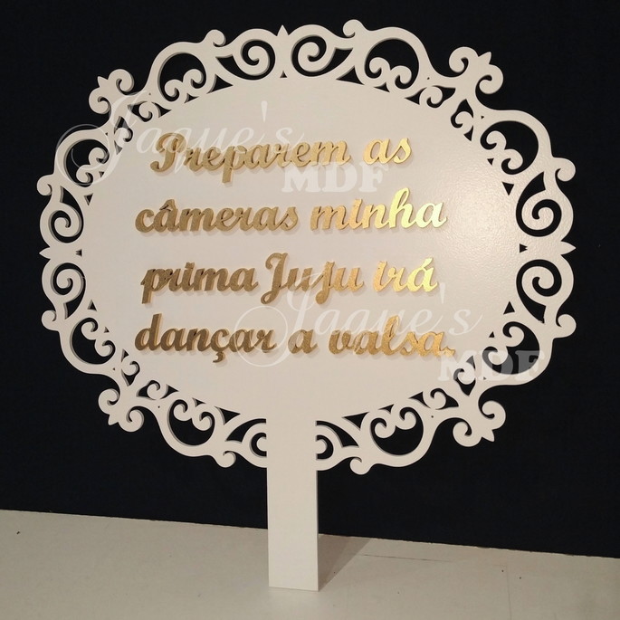 Imagem 3 - Placa com Cabo e Texto Personalizado