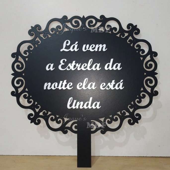 Imagem 4 - Placa com Cabo e Texto Personalizado