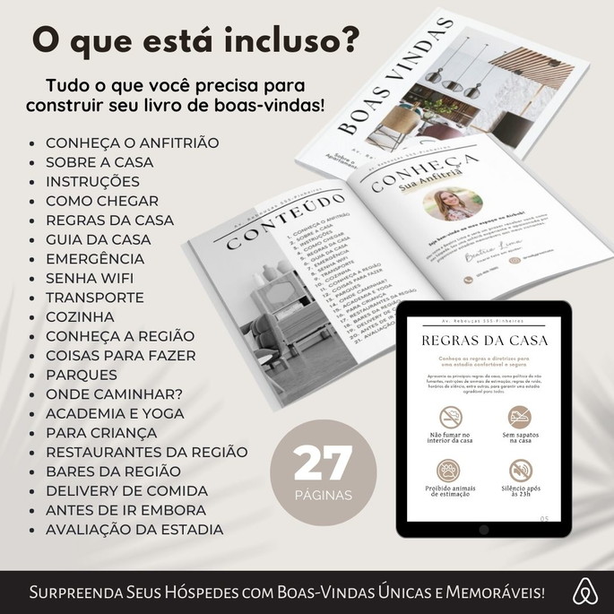 Imagem 2 - Guia de Boas-vindas Personalizável para Aluguel no Airbnb