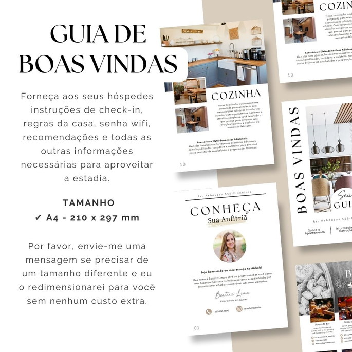 Imagem 5 - Guia de Boas-vindas Personalizável para Aluguel no Airbnb