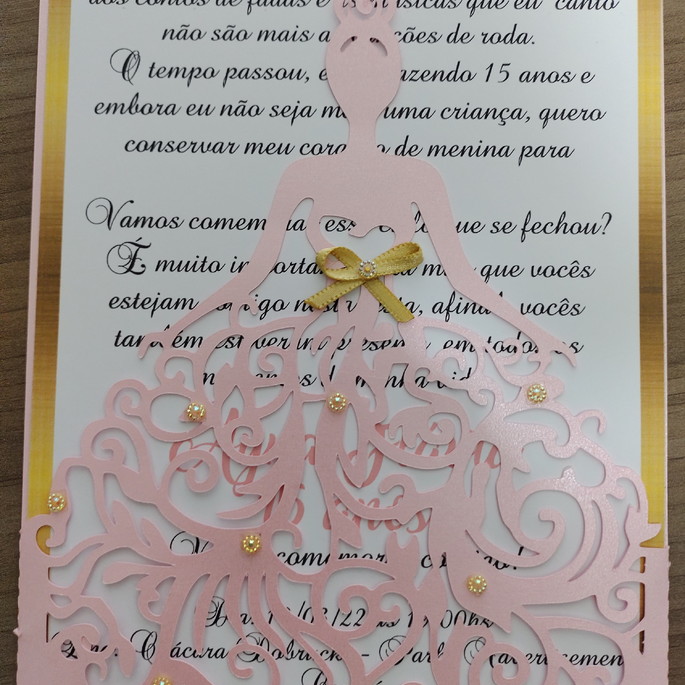 Imagem 4 - Convite 15 Anos Rendado