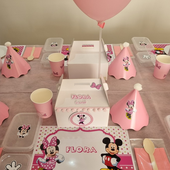 Imagem 2 - Kit Festa na Escola Minnie e Mickey (11 Itens)