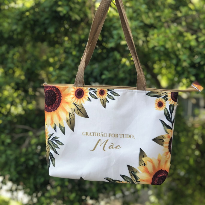 Imagem 2 - Bolsa Praia Personalizada Ecobag Lembrancinha Dia das Mães