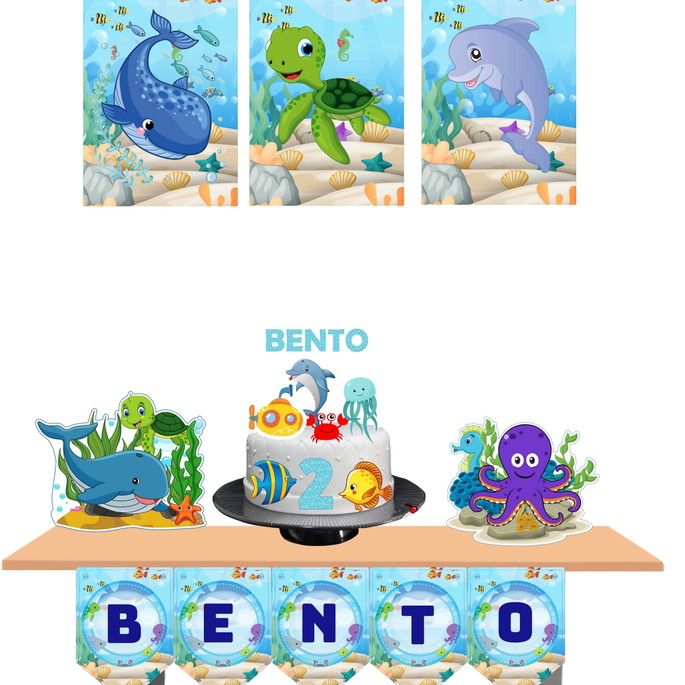 Imagem 1 - Kit Festa Fundo do Mar