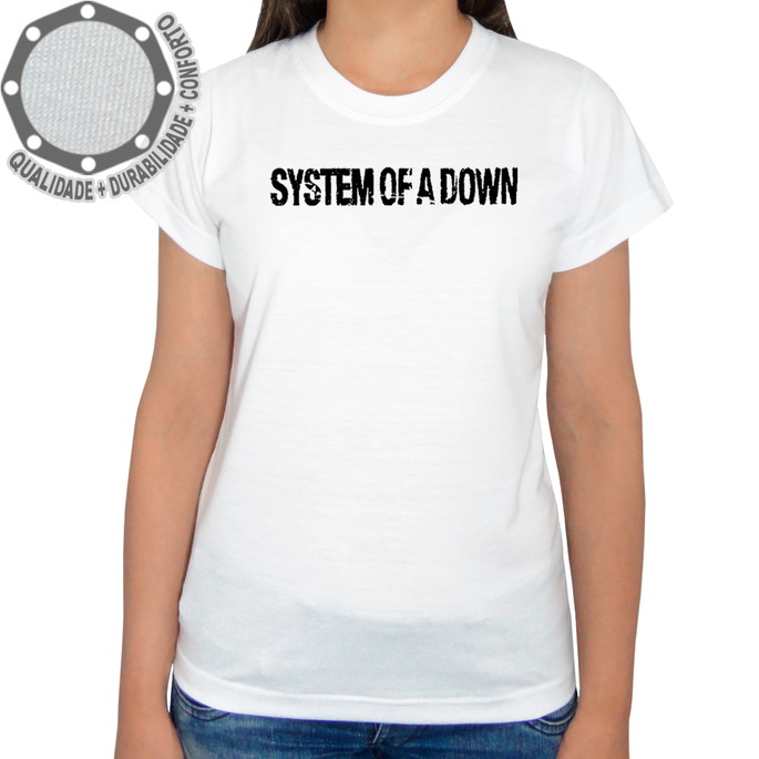 Imagem 1 - Camiseta System Of a Down Camisa Personalizada Rock Ah00920