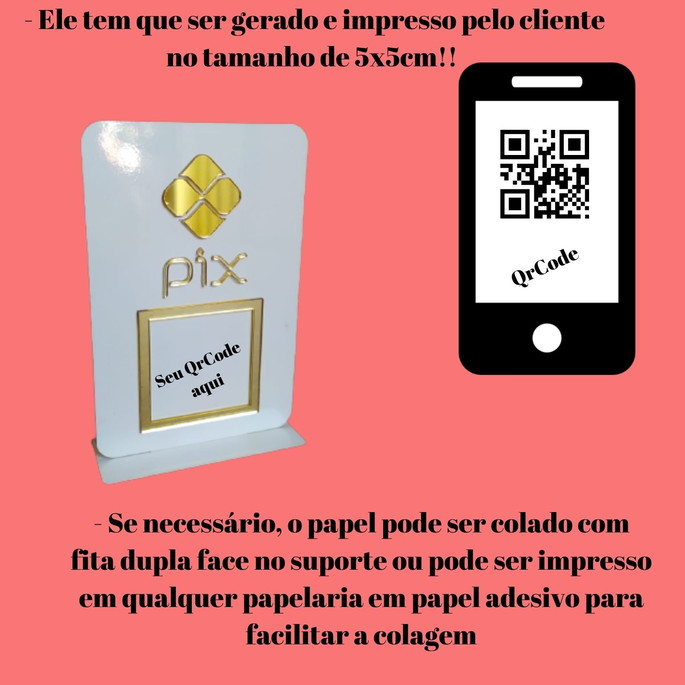 Imagem 4 - Placa Qr Code Pix Personalizada - Display de Mesa Interativo