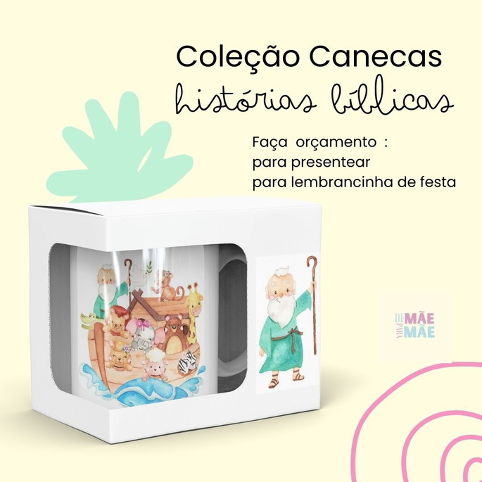 Imagem 1 - Caneca de Polímero Arca de Noé com Embalagem