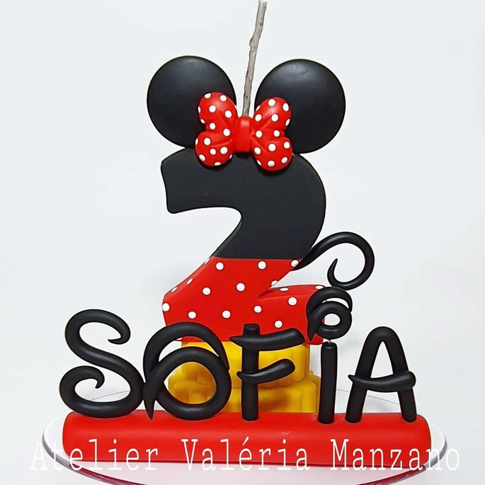 Imagem 1 - Vela Personalizada Minnie