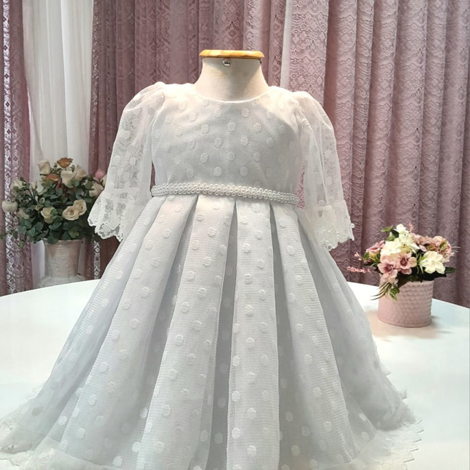 Imagem 1 - Vestido para Batizado Branco