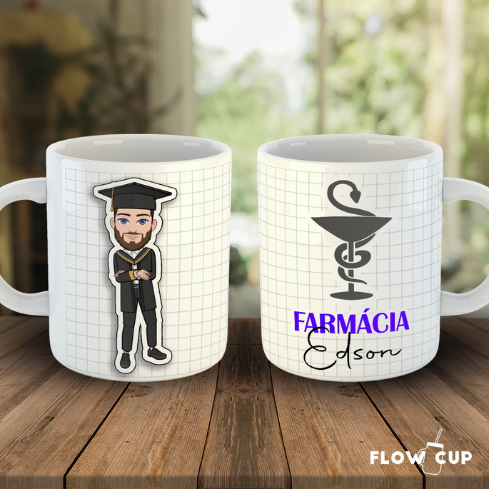 Imagem 1 - Caneca Formando Farmácia - com Seu Avatar!