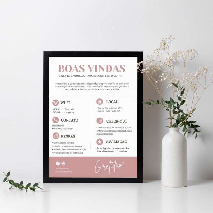 Imagem 2 - Template Editável de Boas-vindas Airbnb, Hospedagem