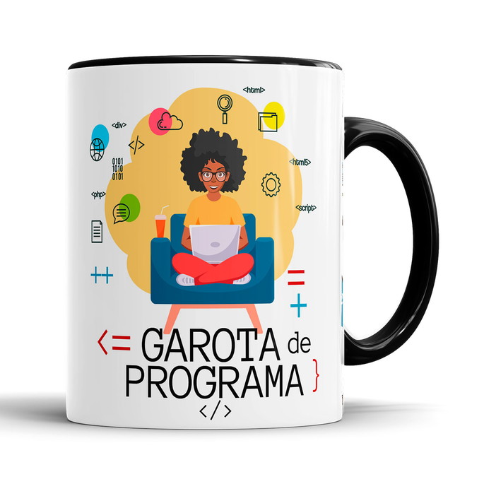 Imagem 2 - Caneca Garota Negra de Programa Programadora