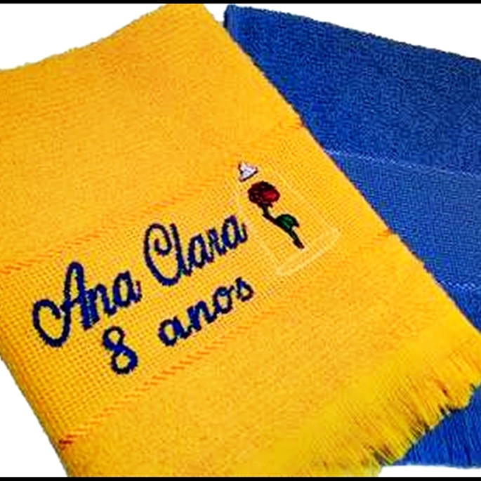 Imagem 1 - Kit 240 Toalhinhas Personalizadas Bordadas