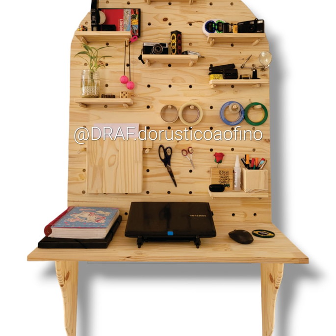 Imagem 5 - Painel Pegboard em Pinus Sob Medida