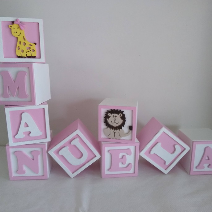 Imagem 4 - Kit com 9 Cubos 5×5 com Molduras em mdf Decorativos