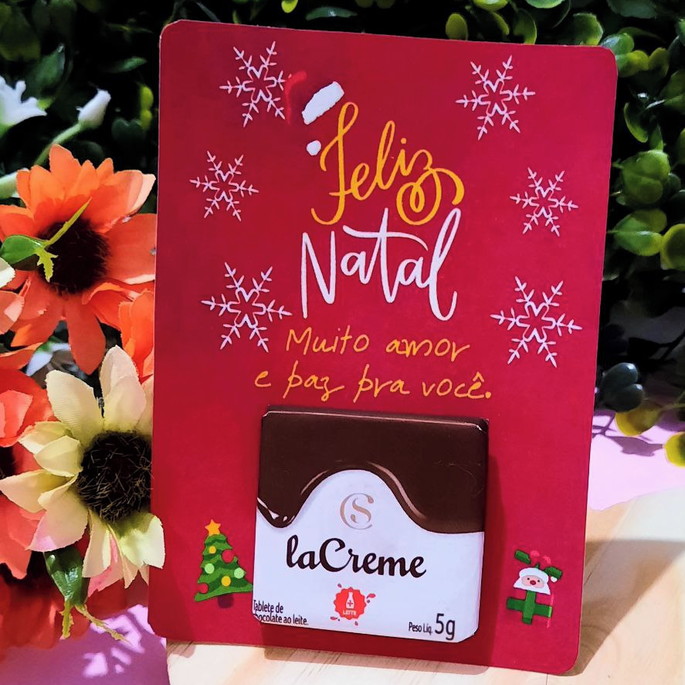 Imagem 3 - Card com Tablete Cacau Show- Natal