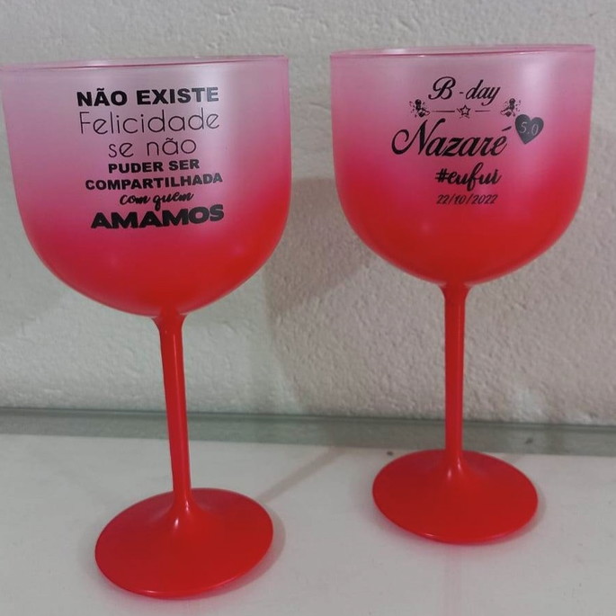 Imagem 2 - 50 Taças de Gin 580ml Jateada Degrade Personalizadas