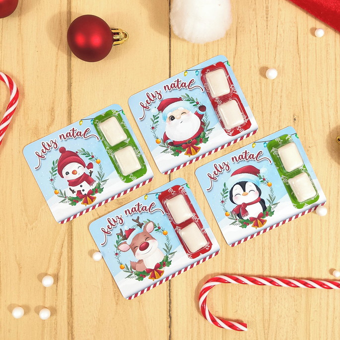 Imagem 3 - Card com Chiclete- Natal