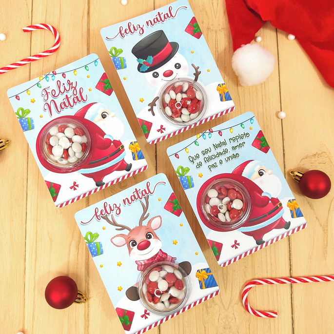 Imagem 1 - Card com Coloreti (chocolates)- Natal