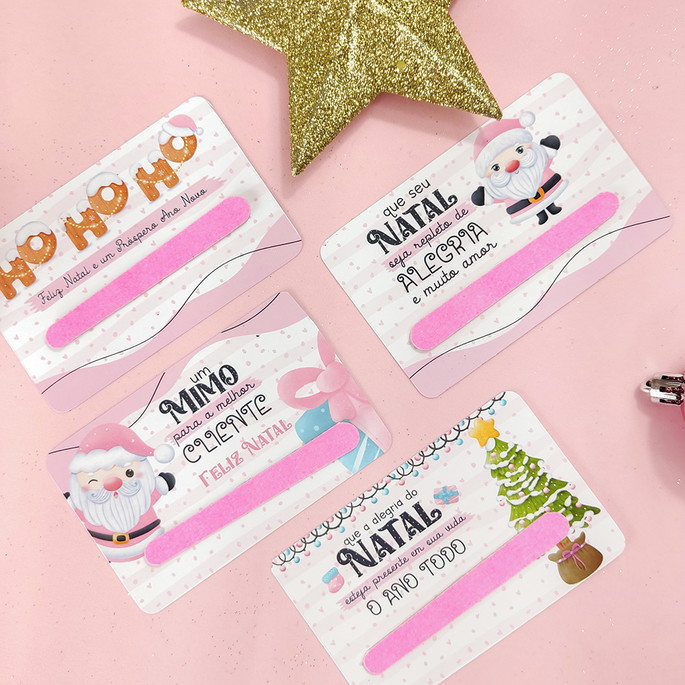Imagem 2 - Card com Mini Lixa- Natal