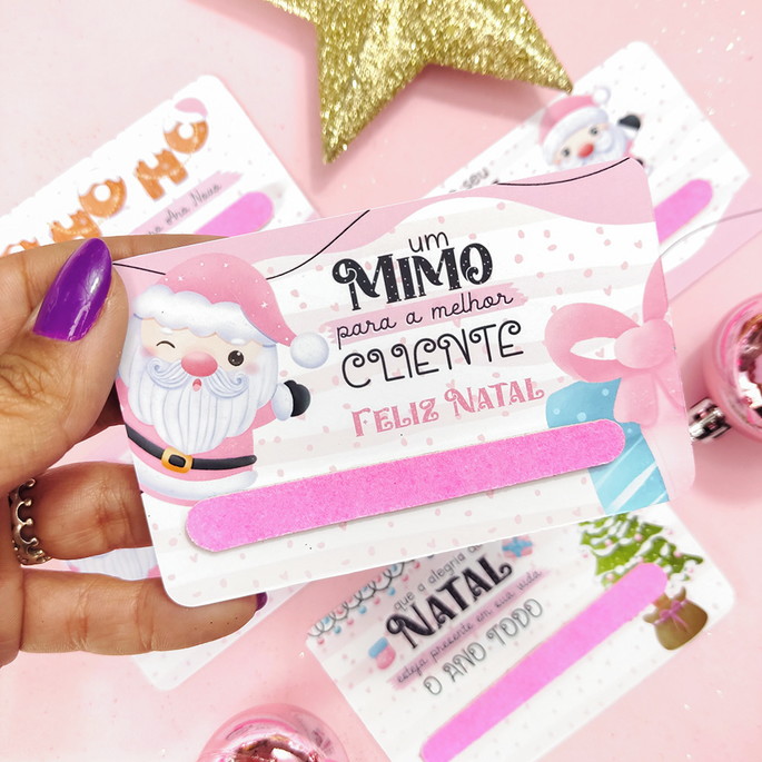 Imagem 3 - Card com Mini Lixa- Natal