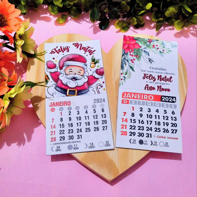Imagem 1 - Mini Calendário com Imã- 2024