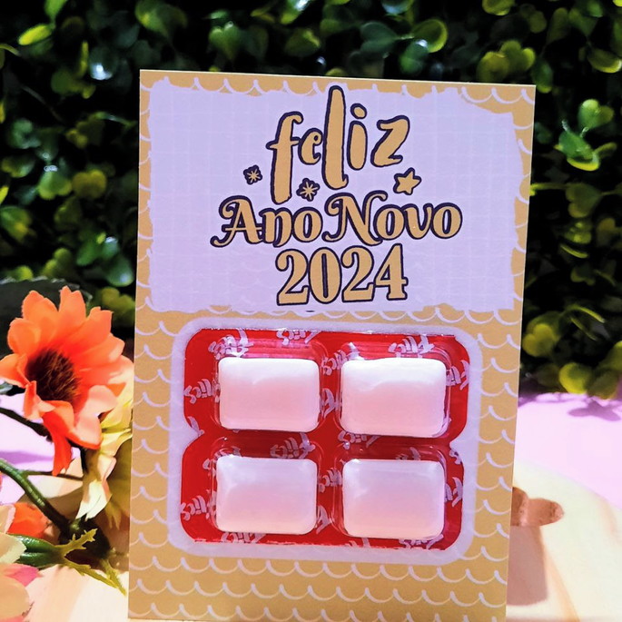 Imagem 2 - Card com Chiclete- Natal