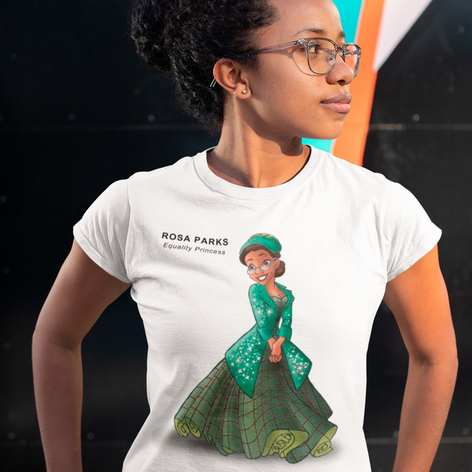 Imagem 2 - Camiseta Rosa Parks Princesa da Igualdade Poder Negro Blusa