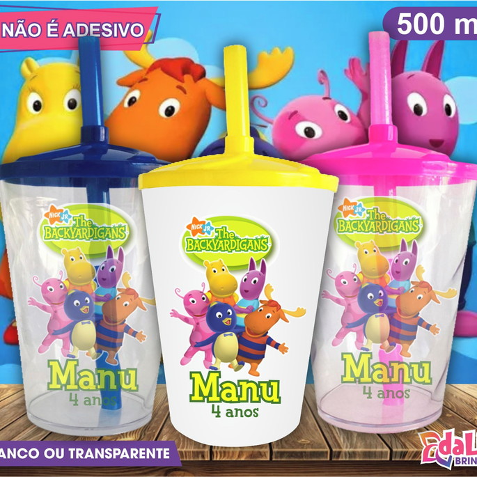 Imagem 1 - Copo Twister Personalizado os Backyardigans Mod. 2 - 500 ml