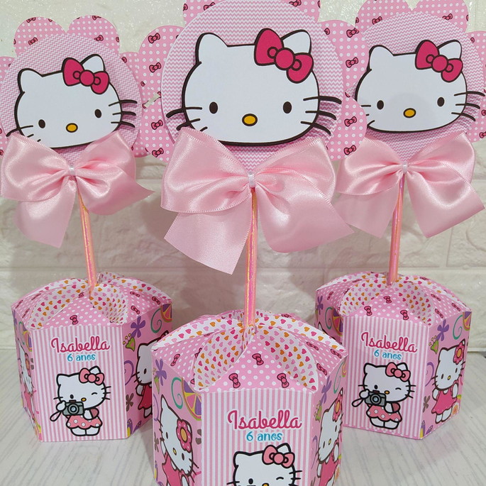 Imagem 1 - Centro de Mesa Hello Kitty