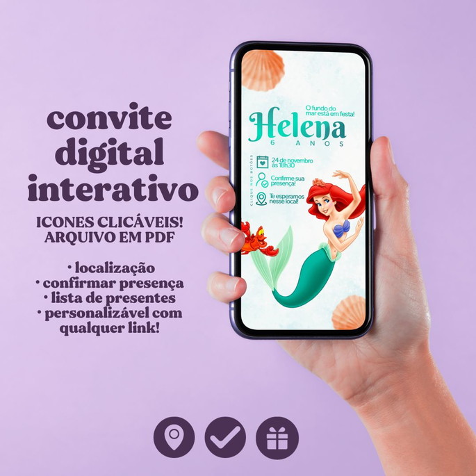 Imagem 1 - Convite Digital Interativo - Infantil