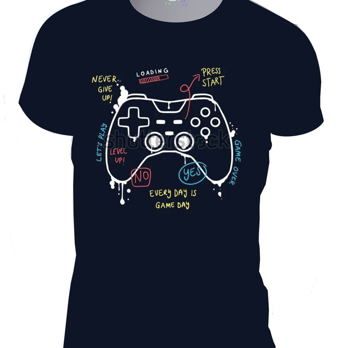 Imagem 1 - Camiseta Console Controle Video Game Geek Algodão Gmv16