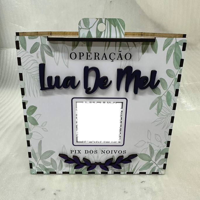 Imagem 2 - Caixa Lua de Mel dos Noivos com Qrcode Pix