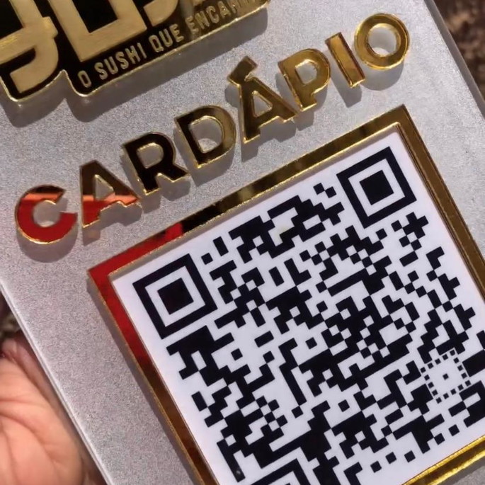 Imagem 5 - Placa Qr Code Cardápio