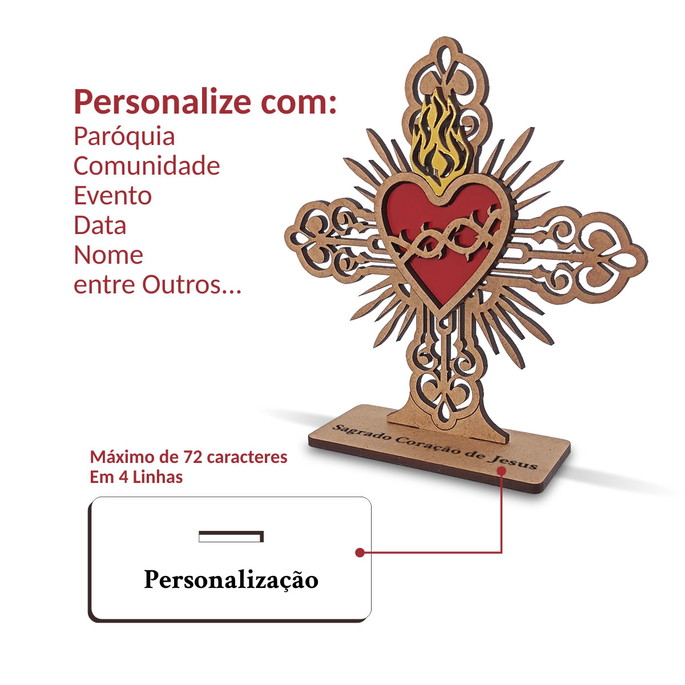 Imagem 3 - Lembrancinha Sagrado Coração de Jesus Personalizada