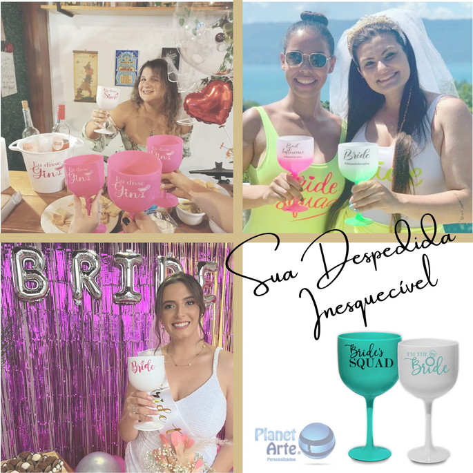 Imagem 5 - Taças de Gin Despedida Solteira Bride's Squad Festa Amigas