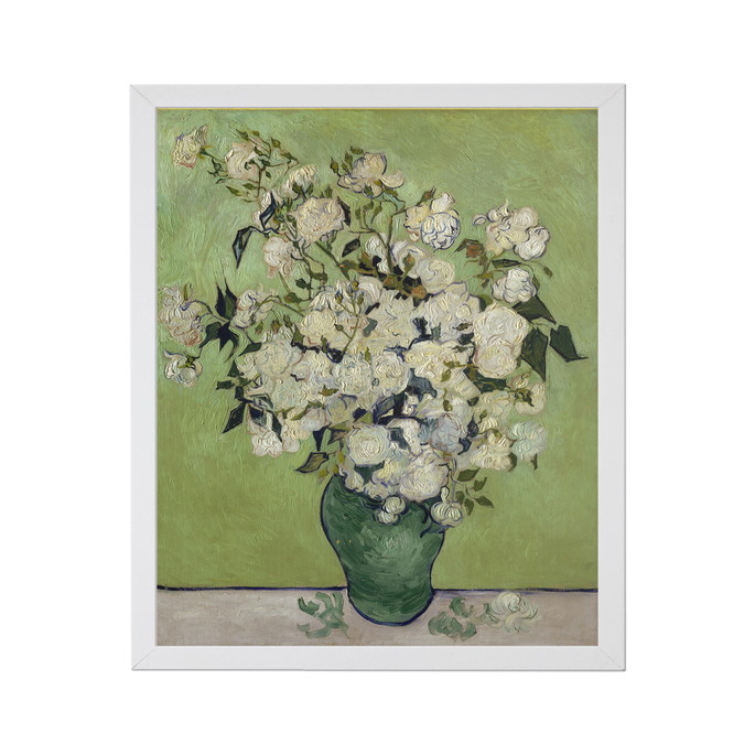 Imagem 1 - Quadro Van Gogh, Vase Of Roses, Tela Canvas 50x60cn Luxo