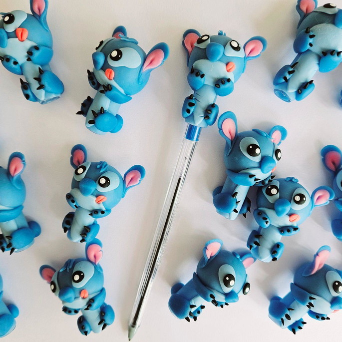 Imagem 5 - Ponteiras para Caneta Bic Stitch Lembrancinhas Biscuit