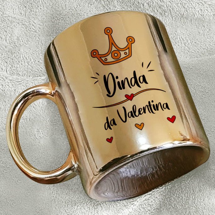 Imagem 1 - Caneca Dinda com Coroa Batizado com Nome