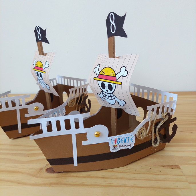 Imagem 2 - Kit Festa 20 Unidades Barco One Piece