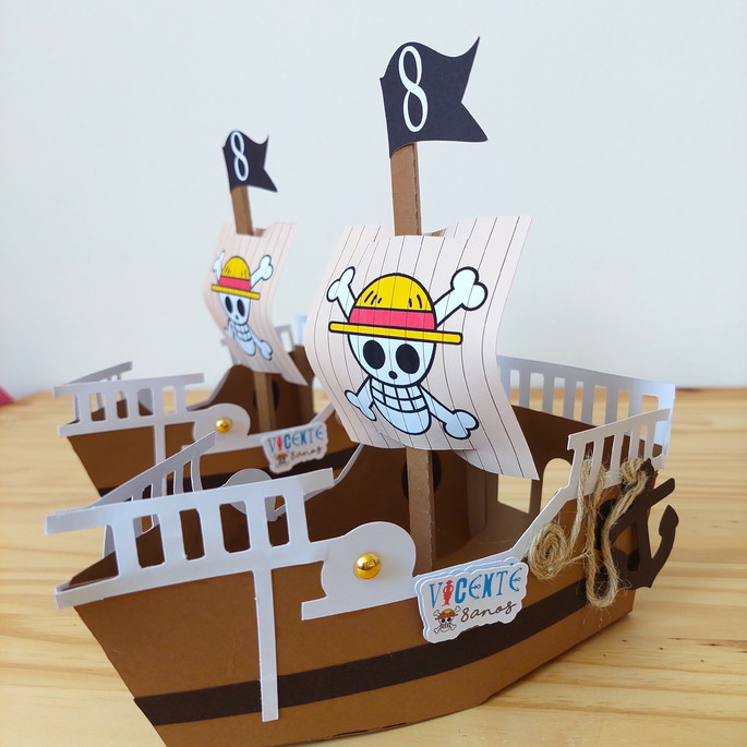 Imagem 3 - Kit Festa 20 Unidades Barco One Piece