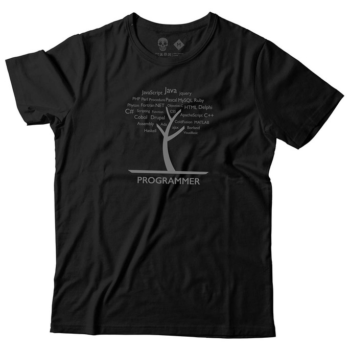 Imagem 1 - Camiseta Programador Programação Linguagens Java Html Python