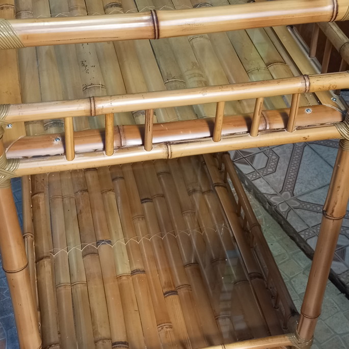 Imagem 4 - Carrinho de Bambu e Porta Guardanapo